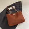 Textured Chain Shoulder Bag, Stylish Little Deer-shaped Bag for The Armpit, Tote Bag