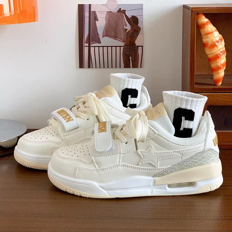 

JDNVH универсальная белая пудра ниша воздушная подушка спорт скейтборд женская обувь c американский контрастный цвет метеор доска обувь 40 бежевый