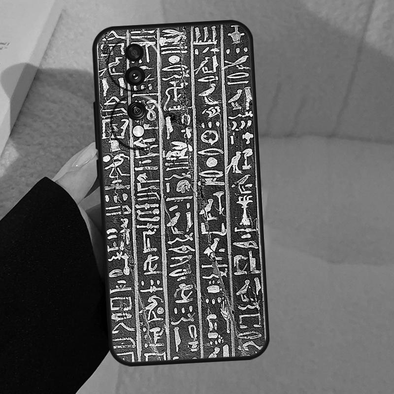 Egyptian Hieroglyphics For Honor Magic 8 Pro 6 5 7 Lite Case For Honor 400 200 90 70 50 X8c X8b X9a X9b X9c X9d Win