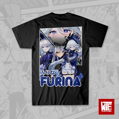 Furina Genshin Impact T-shirt Anime T-shirt Japoński - Streetwear Wibu