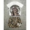 The 2026 Summer New Men's Set Features Street Casual Hip-hop Fashion Comfort and Softness with 3D Pattern Prints