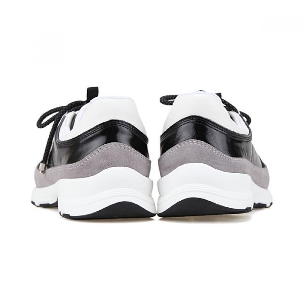 Barbara Cowhide Combi CaSual Women S SneakerS 4.5cm Bbj162bk