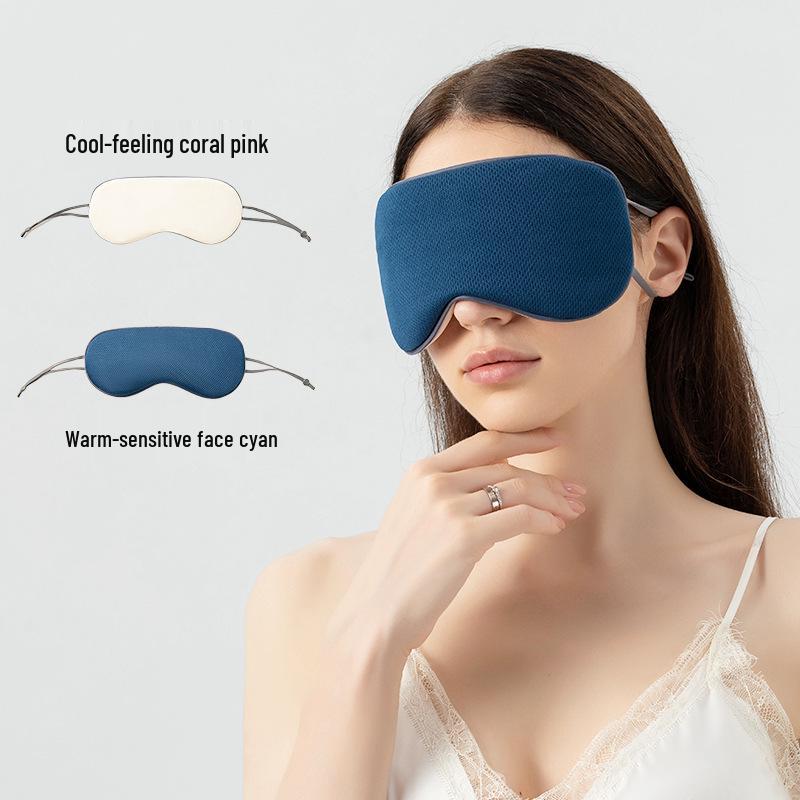 

Double-Sided Warm and Cool Breathable Eye Mask for Men and Women - Light Blocking Sleep and Travel Mask