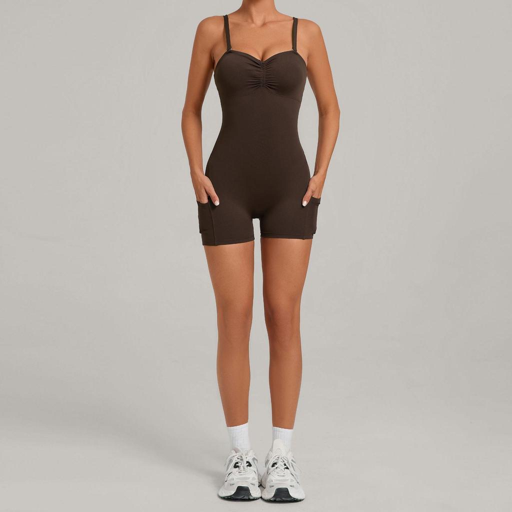 Women's Multi-Wear Yoga and Running Jumpsuit with Side Pockets