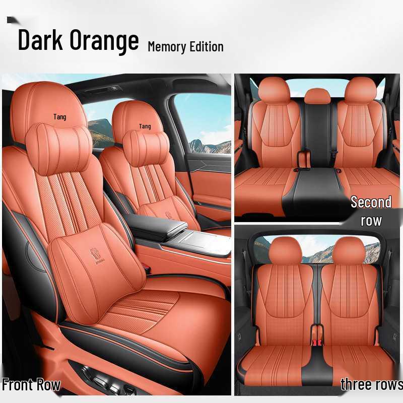 BYD Tang L Full Coverage DMI/EV Seat Covers - Breathable Perforated Cushions for All Seasons