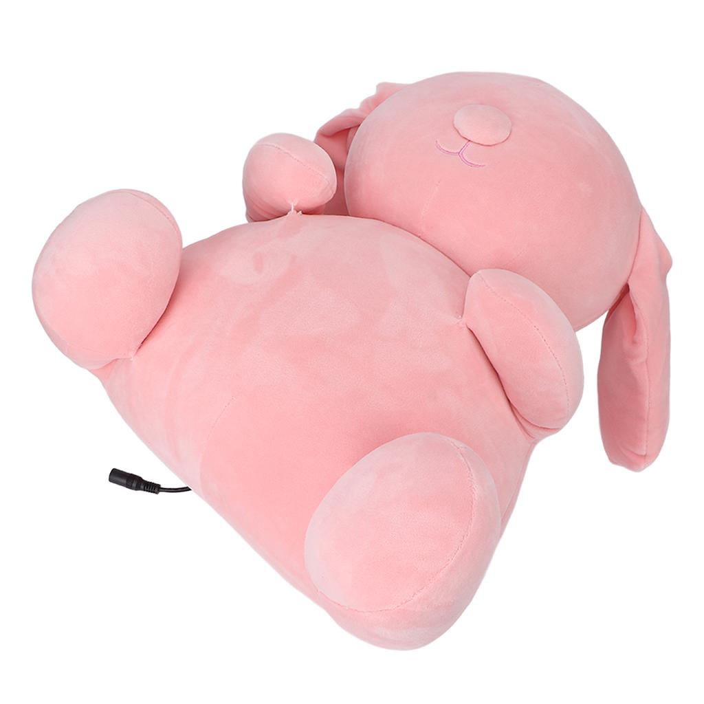 Electric Cervical Spine Massager Cute Rabbit Shaped Neck Back Massage Pillow with Heating