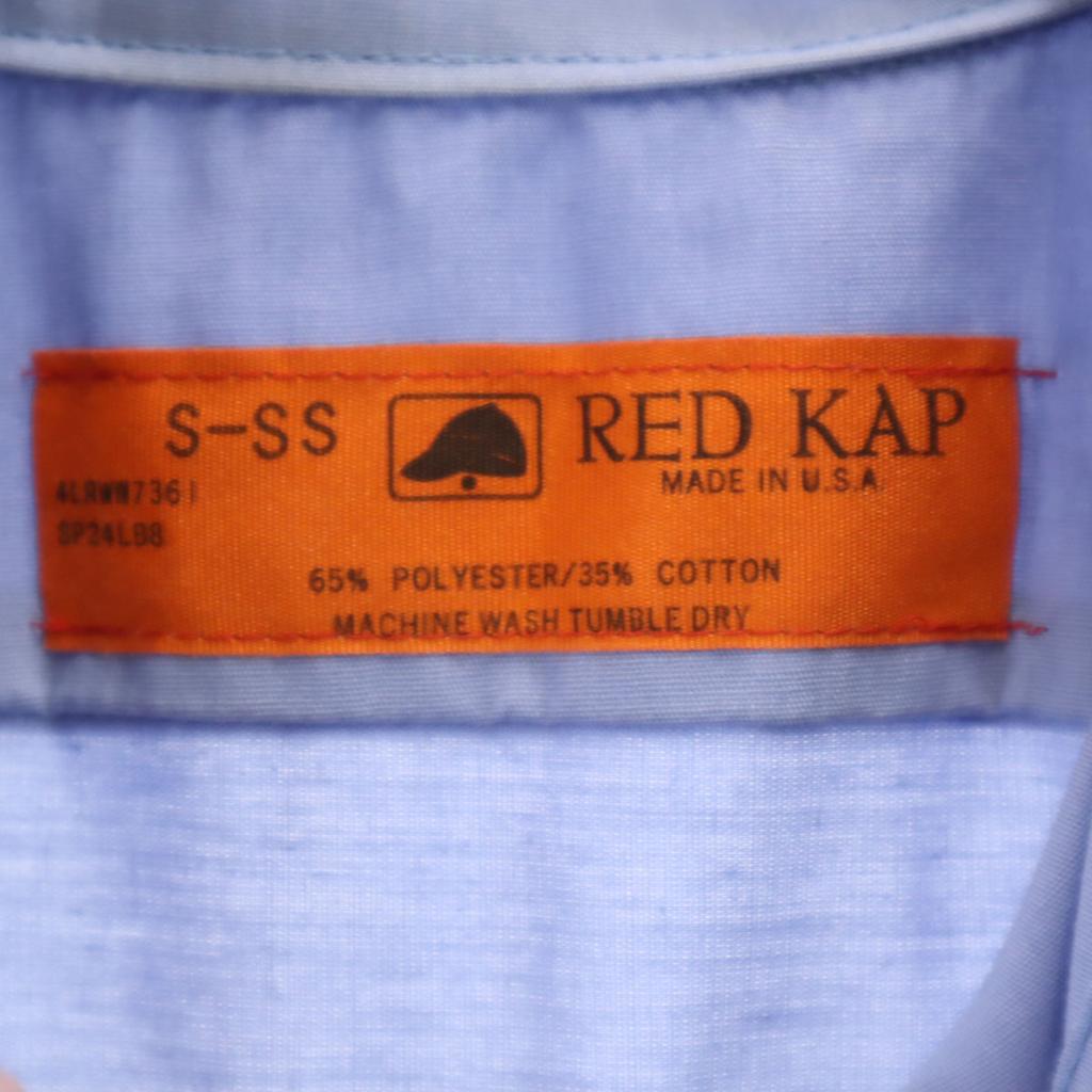 RED KAP Short sleeve Work shirt S Blue purple Men's Used