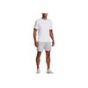 Under Armour Embroidered Logo Print Straight Leg Shorts With Elastic Waist Men Shorts Light-Grey 1373718-014