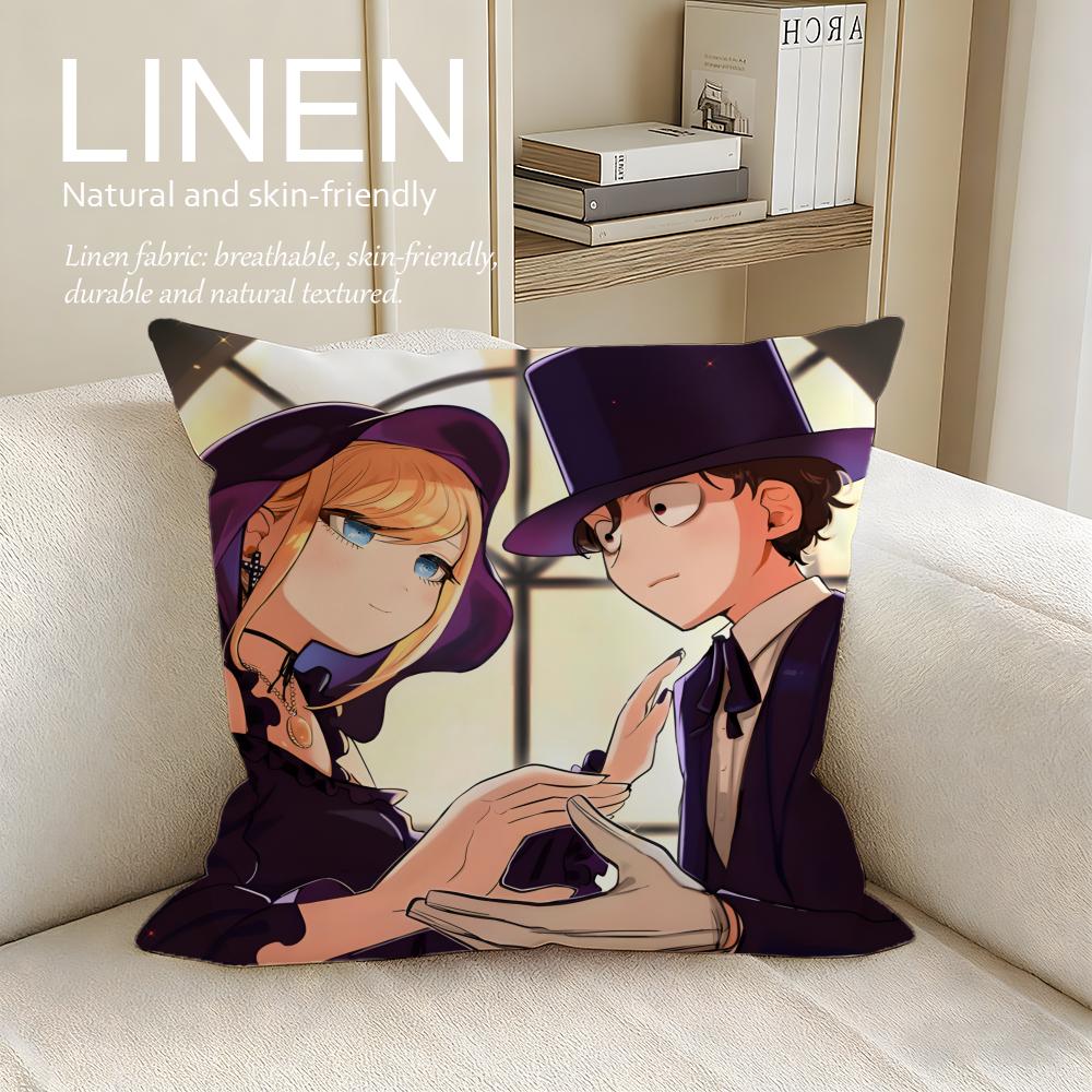 Duke of Death and His Maid Cushion Cover Pillowcase Set Pcs x x Breathable Washable Sofa Cushion Cover