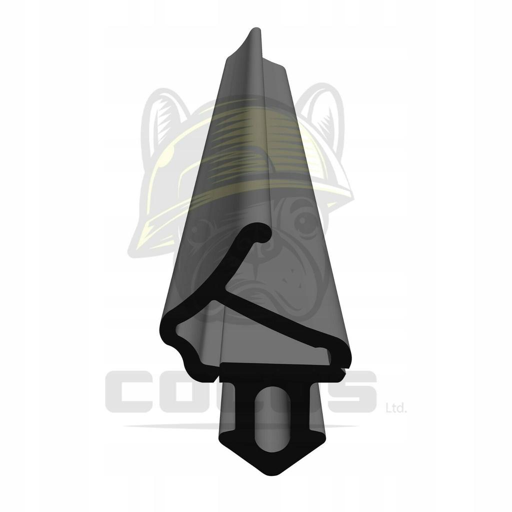 Seal for PVC windows S-1172 ALUPLAST BLACK 1m
