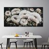 Abstract White Flower Oil Painting on Canvas Wall Art Pictures for Living Room Decoration Accessories
