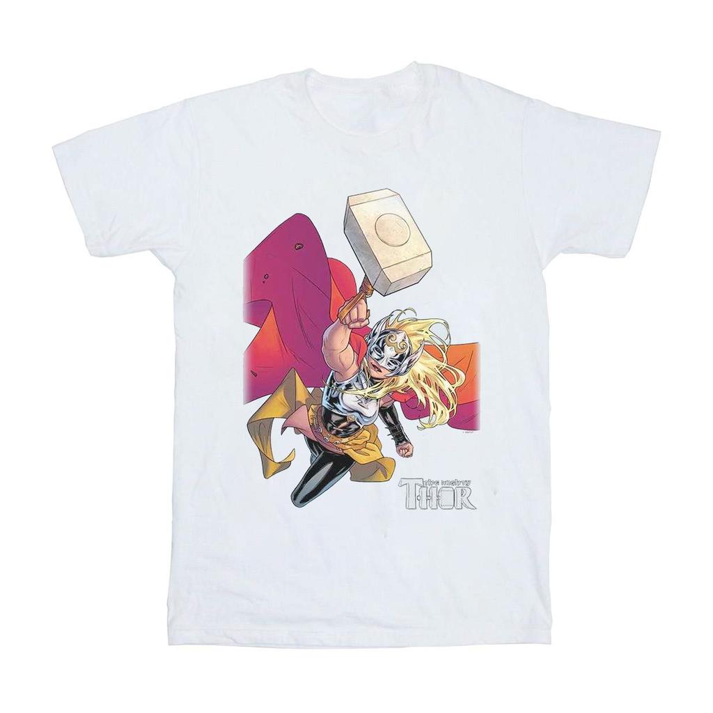 Marvel Mens The Mighty Thor Mjolnir T-Shirt