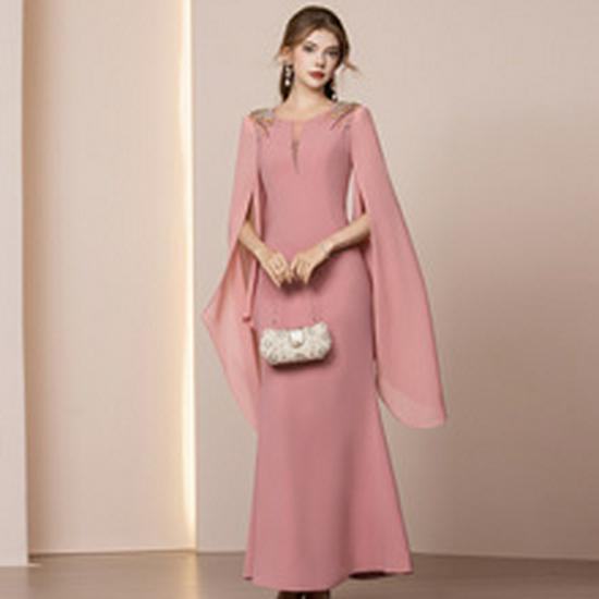 Zhi Li Purple Elite Dress with Rhinestone Cutout Neckline & Long Bodycon Mermaid Skirt - Summer 2026 Arrival