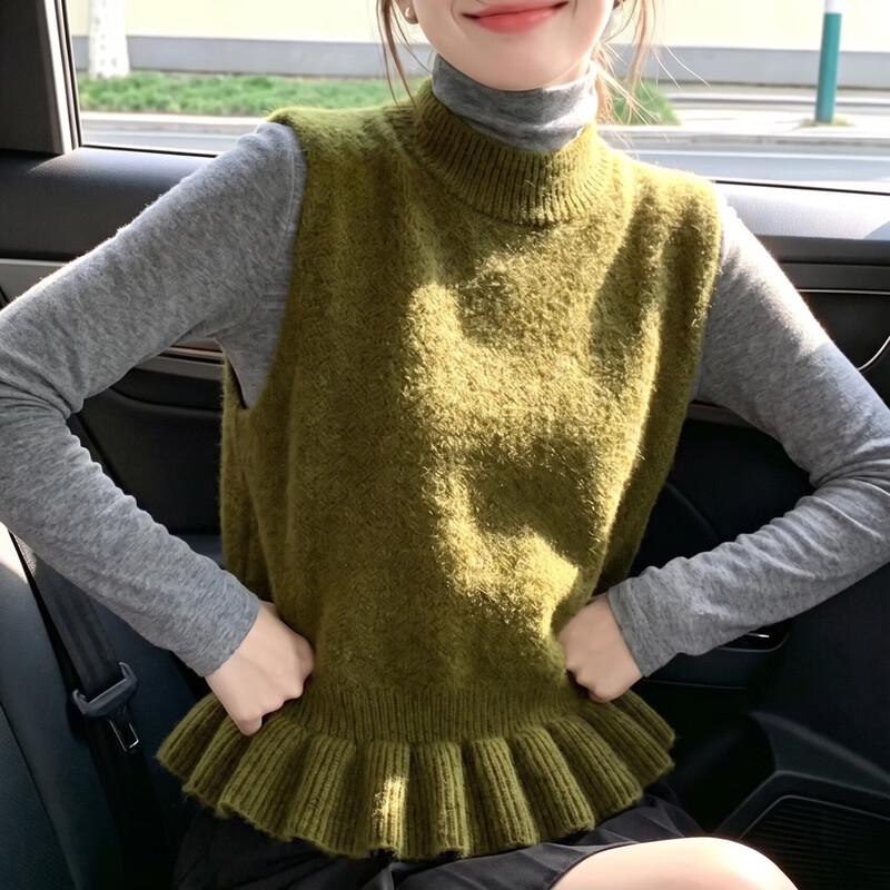 Gilet Tricot Sans Manches Rétro ZOSOUL