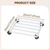 Flower Pot Stand with Casters Plants Rack Metal Tray Mover Plant Pots Roller Base for Office