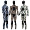 3mm Neoprene Wetsuit Separates Camouflage Dive Suit Surfing Snorkeling Swimming Mens Thermal Water Sport Gear
