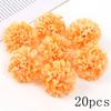 Orange Artificial Flowers Heads Silk Fake Flowers for Home Decor Party Marriage Wedding Decoration DIY Wreath Gifts Accessories