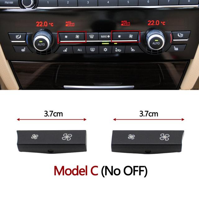 Air Conditioning Heater Climate Fan Wind Volume Control AC Button Cap For BMW 5 6 7 X5 X6 Series F10 F18 F06 F12 F01 F02 F15 F16