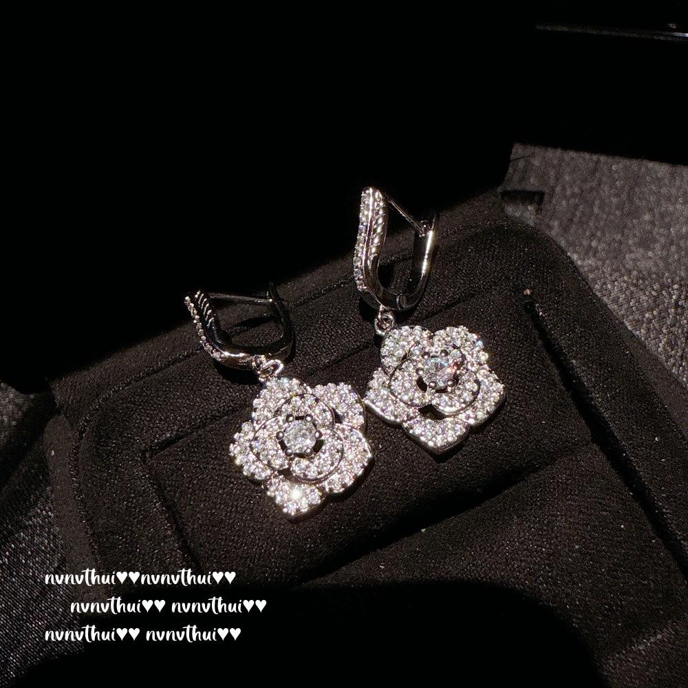 

Мадагаскарский фиолетовый халцедон, серьги-подвески в виде тыквы - Новый китайский стиль, цветочный дизайн