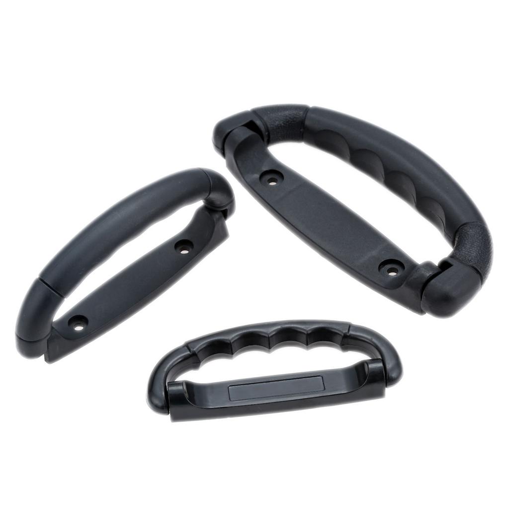1pc Black Plastic Luggage Handle Suitcase Strap Pull Air Case Flight Bag Luggage Grip Antislip Knob 108/125/160mm Box Replace