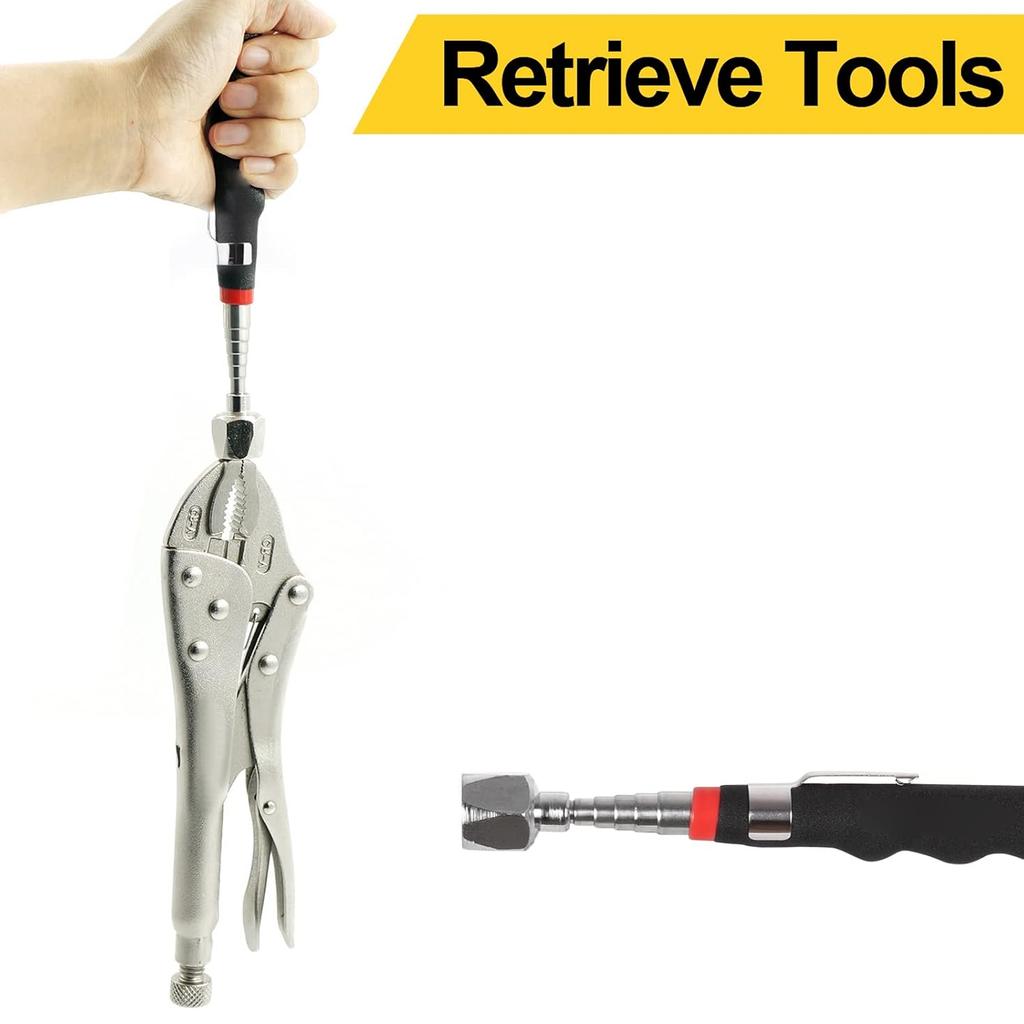 Telescopische Magnetische Magneet Pen Ophaalgereedschap Uitschuifbare Penstijl Ophaalstang voor Auto Reparatie Machines Onderhoud Auto Gereedschap