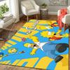 1Pc Simpsons Family Adventure Rug Office Carpet Indoor Outdoor Doormat Nonslip Soft Living Room Christmas Halloween Gift D922881