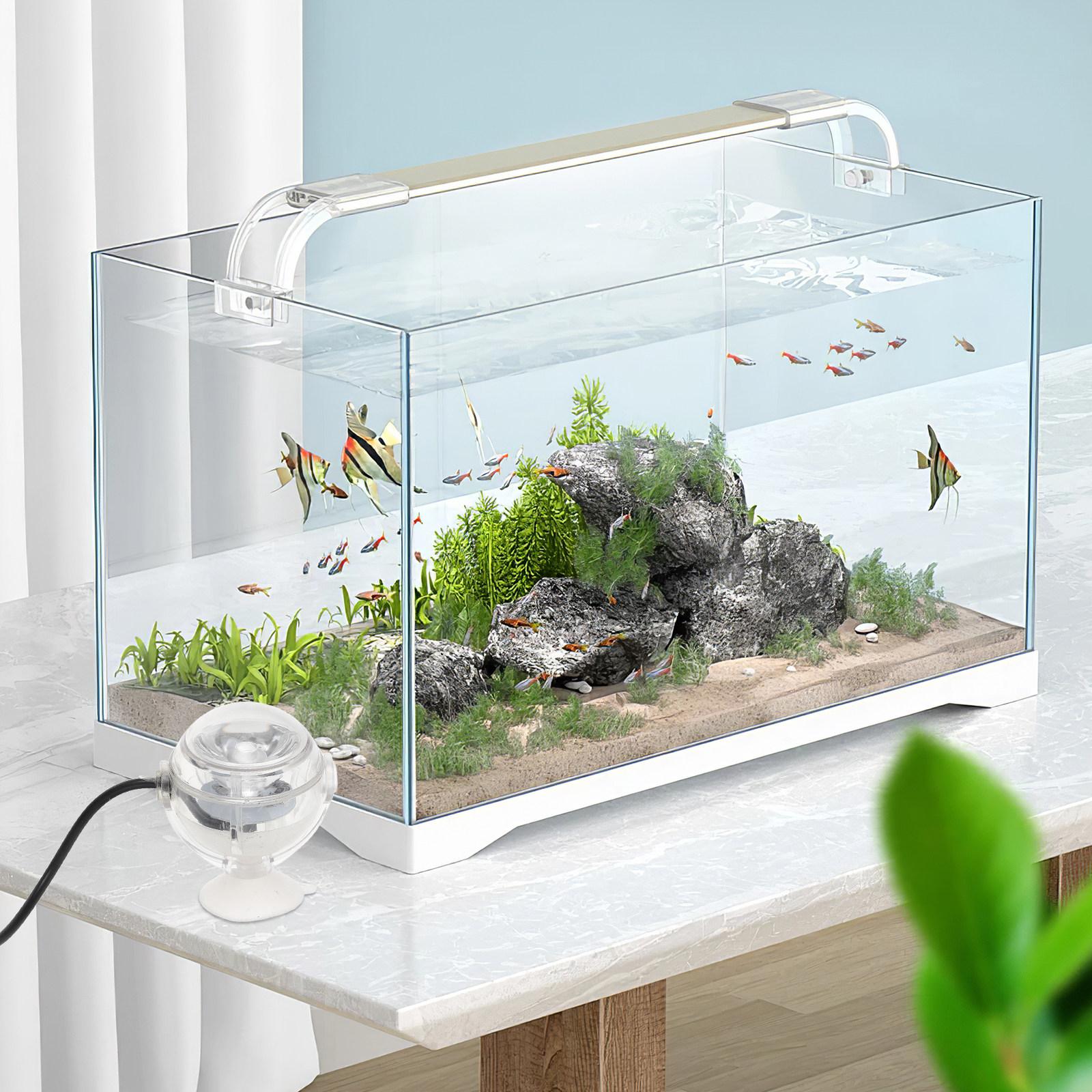 

LED Aquarium Fish Tank Color Changing Spotlights Night Light Function Betta Fish Tank Decor Underwater Aquarium Accessories EU Plug