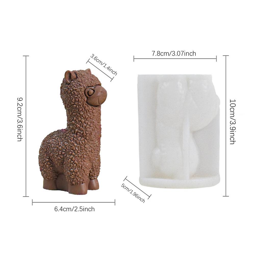 

Силиконовые формы для альпаки, эпоксидная смола, свечи с запахом животных, силиконовые формы для дня рождения