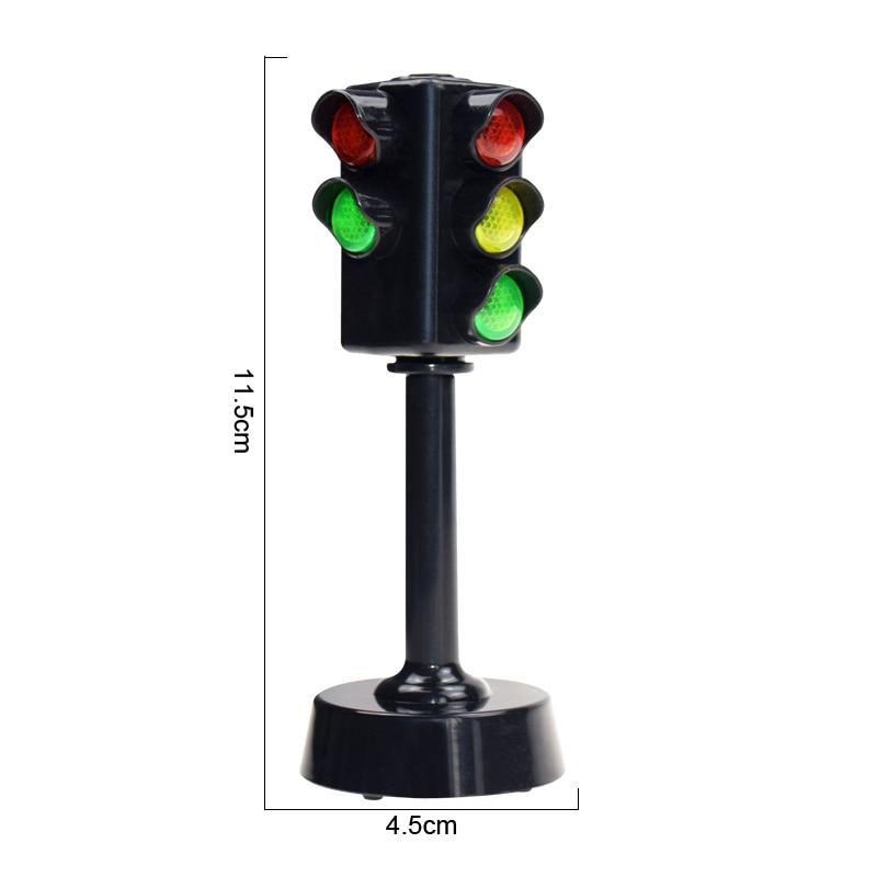 Mini Sinais de Trânsito Bloco de Luz de Estrada com Som LED Educação de Segurança Infantil Quebra-Cabeça Infantil Brinquedos de Semáforo Presentes para Meninos Meninas