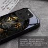 Lion With Golden Black Glass Phone Case For Motorola Moto Edge 70 60 Fusion 50 Ultra 40 Neo 30 Pro 20Lite 60s 50Neo Black Cover