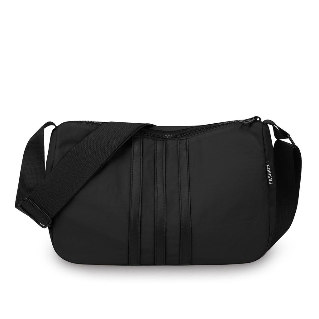 Oxford Cloth Crossbody Bag For Casual Daily Use With Color Block Design And Zipper Closure
