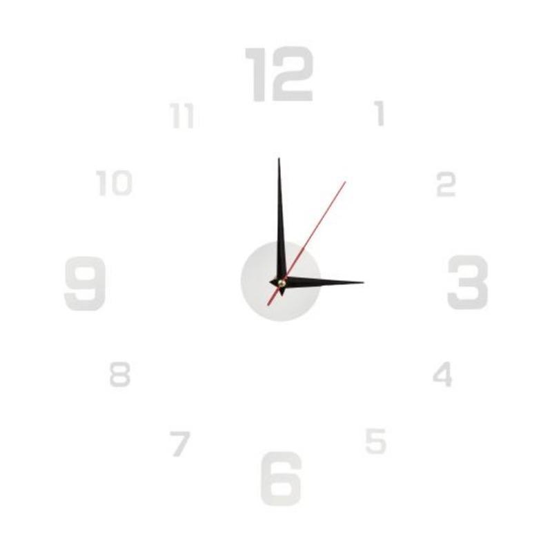 Moderne Acryl-Wanduhr mit nachleuchtenden Ziffern und geräuschlosem Betrieb