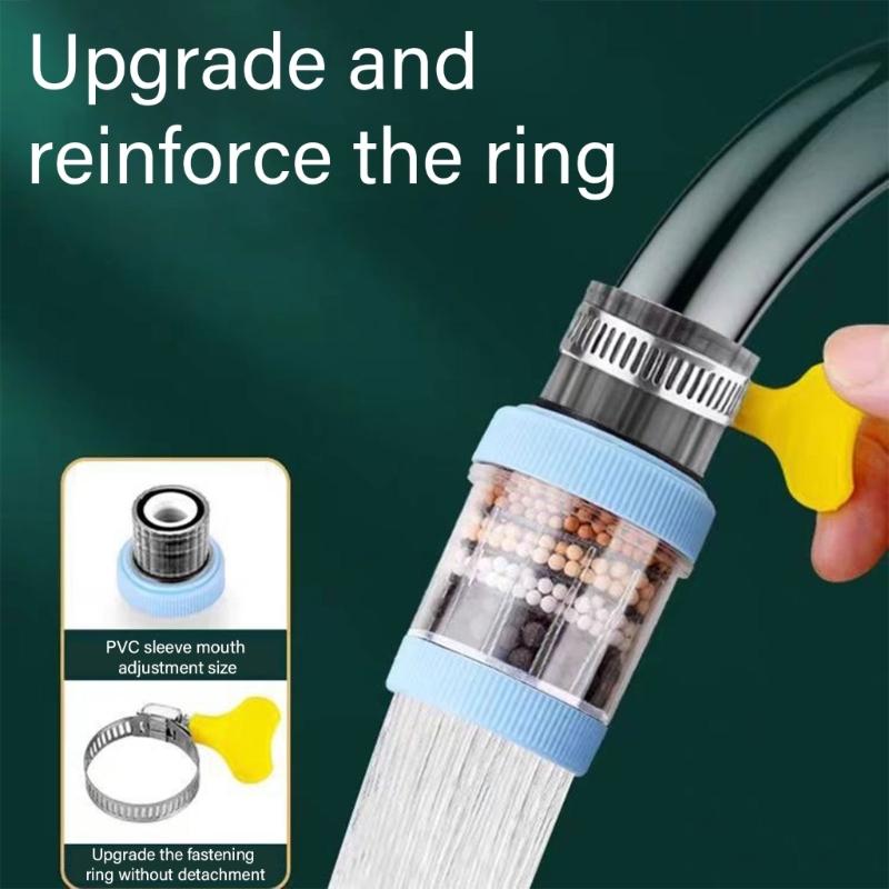 Pack of 3 Kitchen Faucet Nozzle Extender with Filter Portable Faucet Extension Adapter Tap Filter Water Flows Aerator