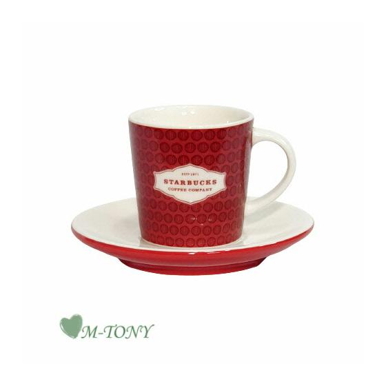 Starbucks Starbucks Red Demi Cup & Saucer 89ml Starbucks/Tumbler/Starbucks Tumbler/Starbucks Mug/Mug/Christmas/Valentine/Halloween