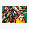 Studio Ghibli Princess Mononoke Felt Fabric Poster - Multiple Sizes (A1, A2, A3, A4)