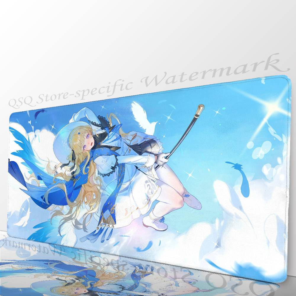 Phoebe Game W-Wuthering Waves Mousepad Mouse Mat Desk Mat With Pad Gaming Accessories Prime Gaming XXL Keyboard Pad Padding Ma
