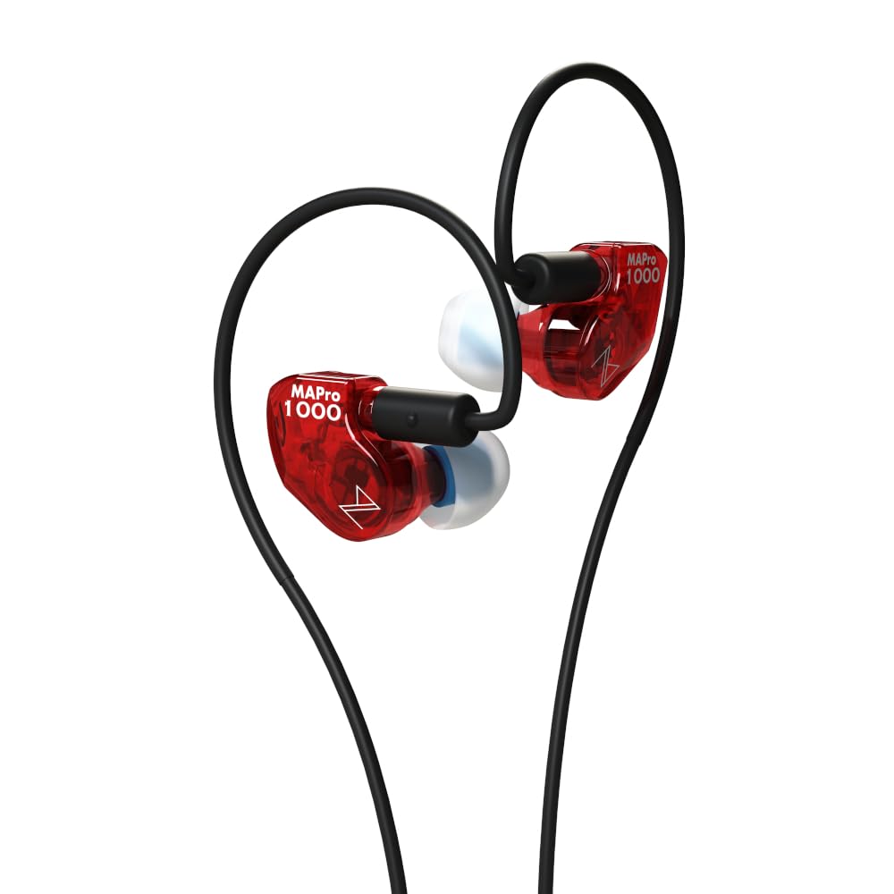 

Maestraudio MAPro1000 Boost Red [Earphones with 10mm graphene dynamic driver & 5.8mm ceramic tweeter] Monitor earphone shape MMCX cable approx. 120cm