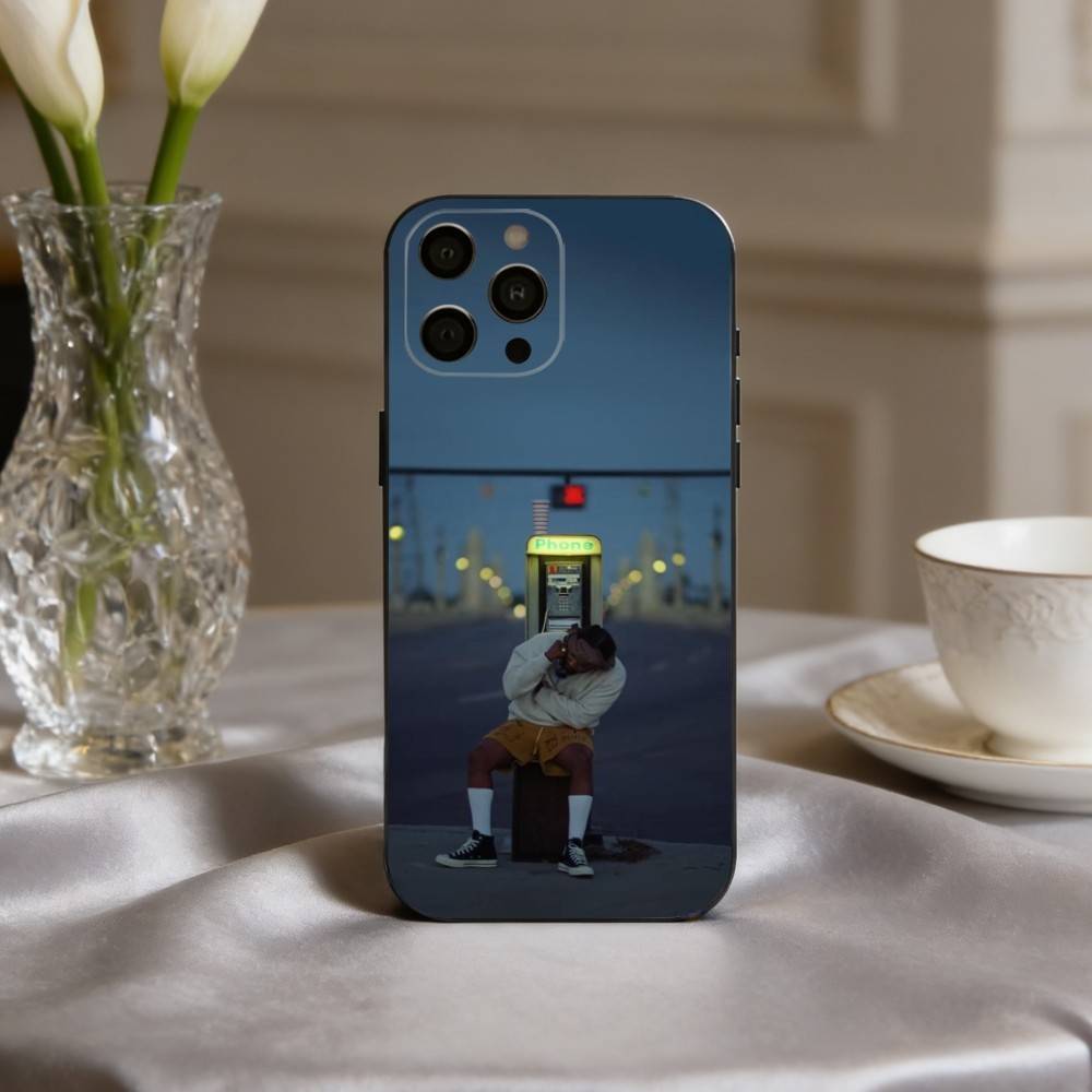 K-Kendrick-K Rapper L-Lamar-R Phone Case For iPhone 17,16,15,14,13,12,11 Plus,Pro Max,XS,Soft Silicone Black Cover