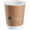 Deli Brown Thickened Double-Layer Disposable Paper Cups