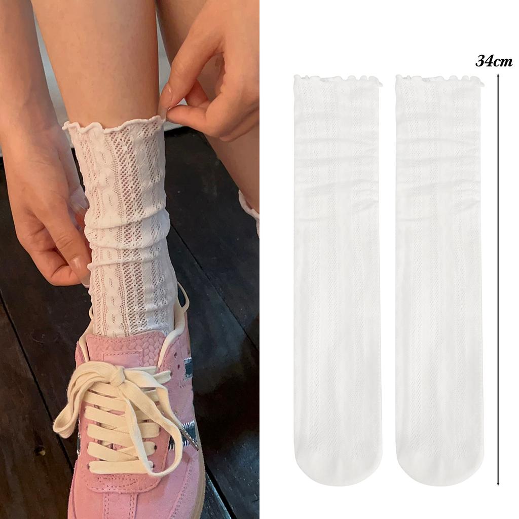 2026 Fashion Women's Sweet Lace Summer Socks Japanese Vintage Hollow Out Mesh Soft Lolita Kawaii Sockings High Quality Sockings