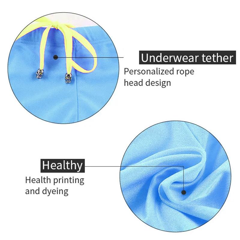 1Pc Beach Soft Mens Clothes Breathable Streetwear Summer Solid Color Nylon Men's Shorts Pants