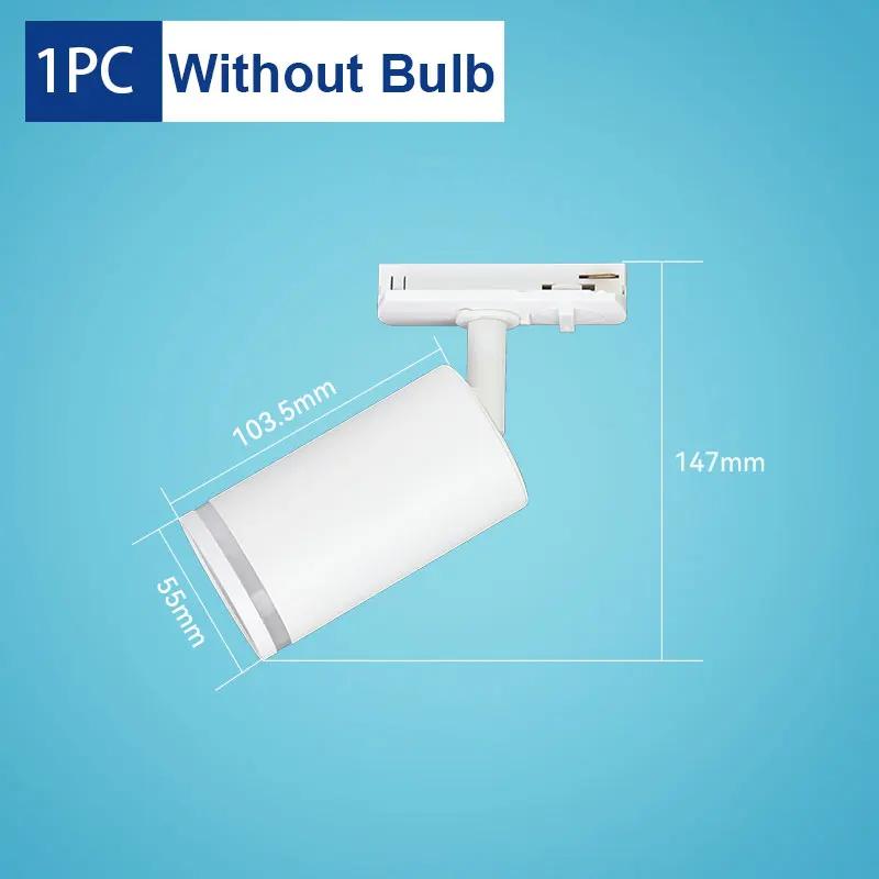 

Точечные светодиодные трековые светильники GU10 Spotlight 110V 220V Track Rail Lighting Fixture для магазина одежды Kitchen Trek Lamp Sets No GU10 Bulb
