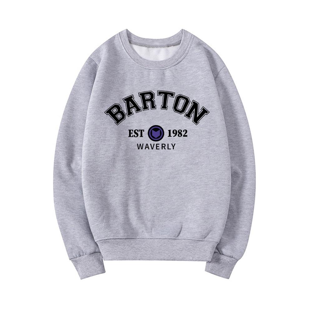 Barton 1982 Crewneck Sweatshirt Barton Sweater Fashion New Superhero Sweatshirt Women Graphic Hoodie Long Sleeve Pullovers Tops