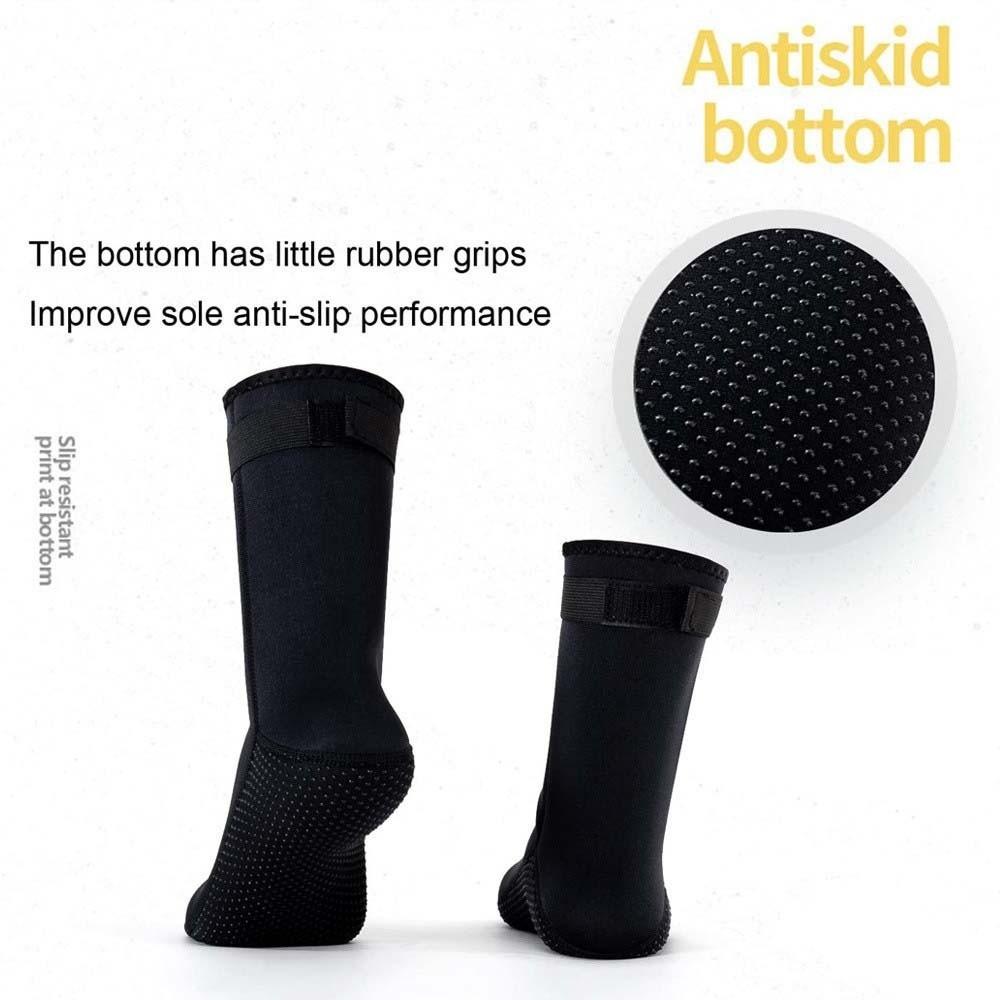 1 para Antypoślizgowe Czarne Skarpety Nurkowe Długie Buty do Nurkowania Surfingowania Buty do Pianki Snorkeling
