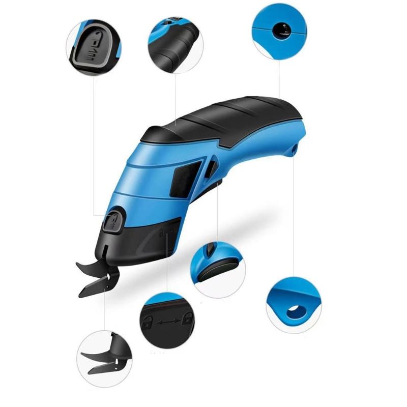 Wireless Electric Scissors Electric Fabric Scissors Electric Cardboard Cutter for Carpet Leather Fabric Paper Project