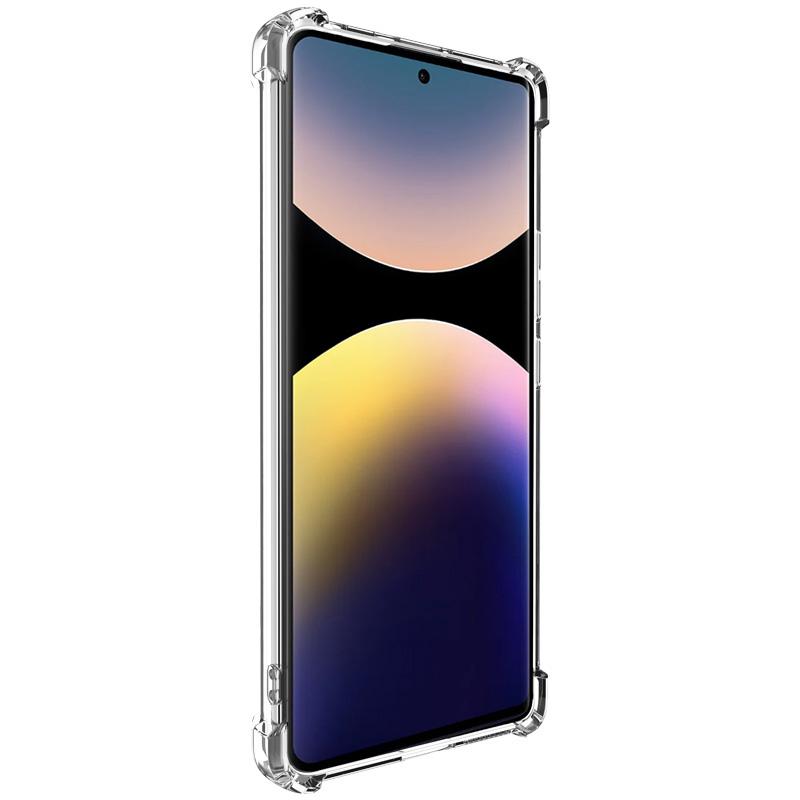 

IMAK UX-4 Series For Xiaomi Redmi Note 14 Pro 4G Case Straight Frame Four Corner Shockproof Clear TPU Cover Type A