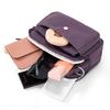 Borsa a tracolla da donna tinta unita a spalla in nylon leggera piccola quadrata