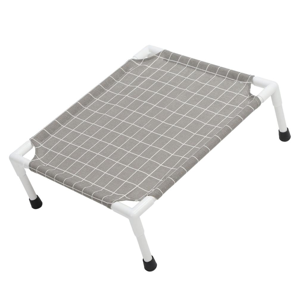 Elevated Dog Bed Sturdy Cooling Raised Dog Bed Detachable Washable Portable Pet Cot for All Seasons Square Pattern