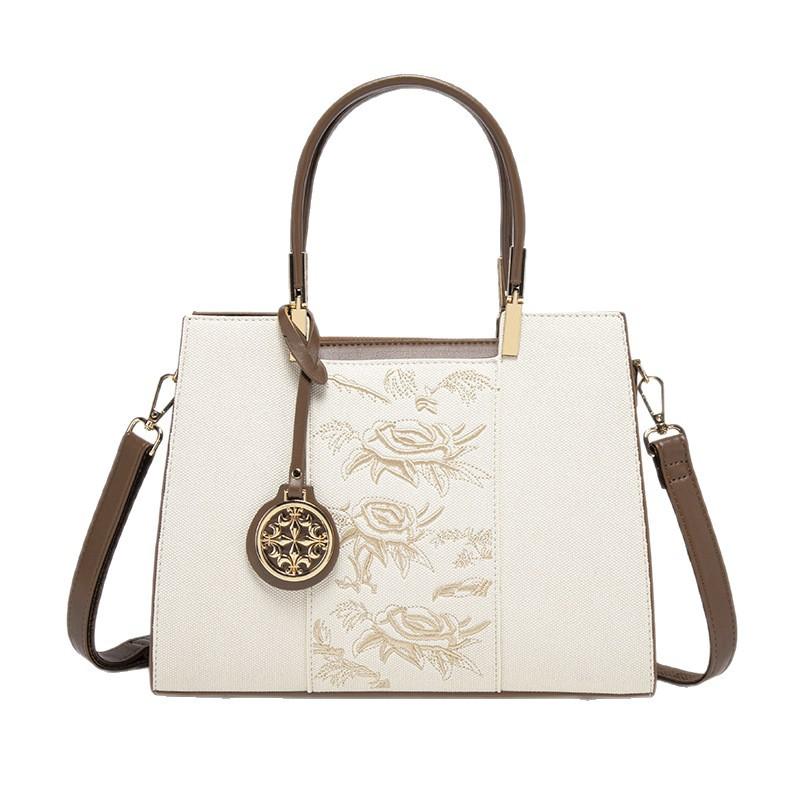 Mother'S Day Gift Embroidery New Chinese-Style Large-Capacity Portable Lady'S Mother Bag Atmospheric High-End Messenger Women'S Bag