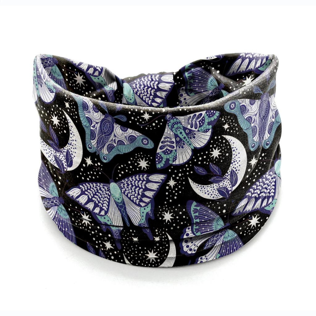 European American Women's Hair Band African Print Pattern Wide Edge Elastic Knot Sports Yoga Headband Women's Headwear Hair